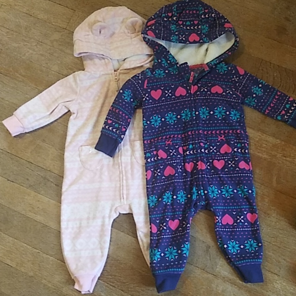 2 carter snowsuits